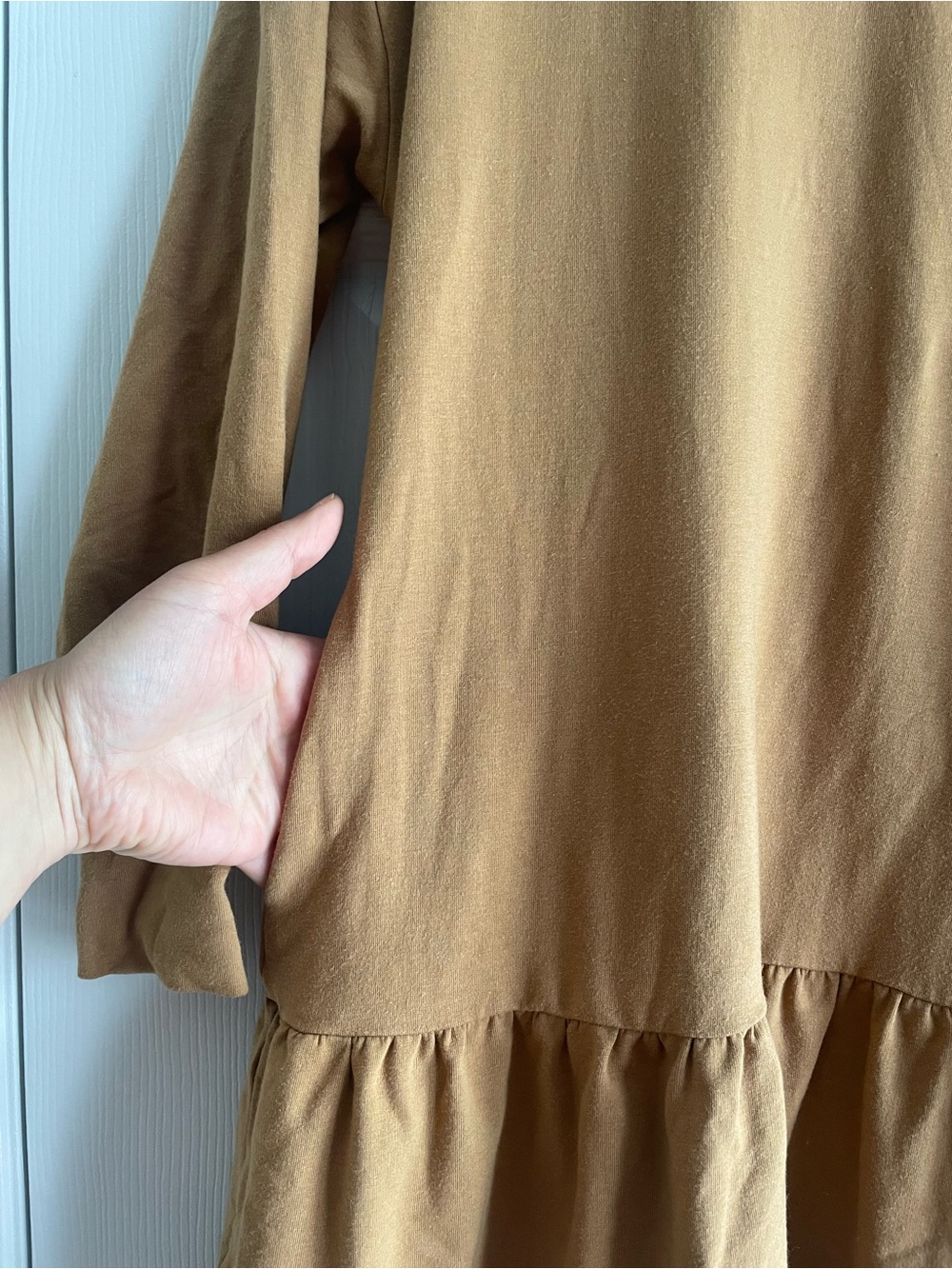 Smash & Tess Ruffle Hem Sweatshirt Dress - Picture 5 of 6